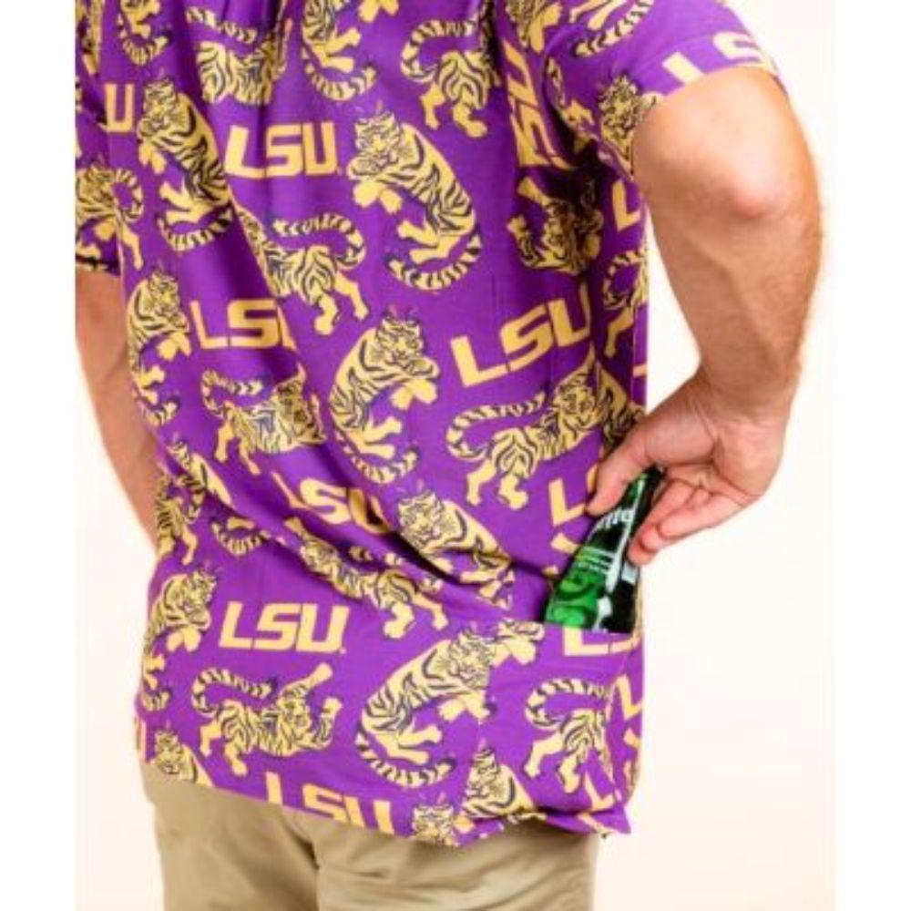 lsu tigers hawaiian shirt